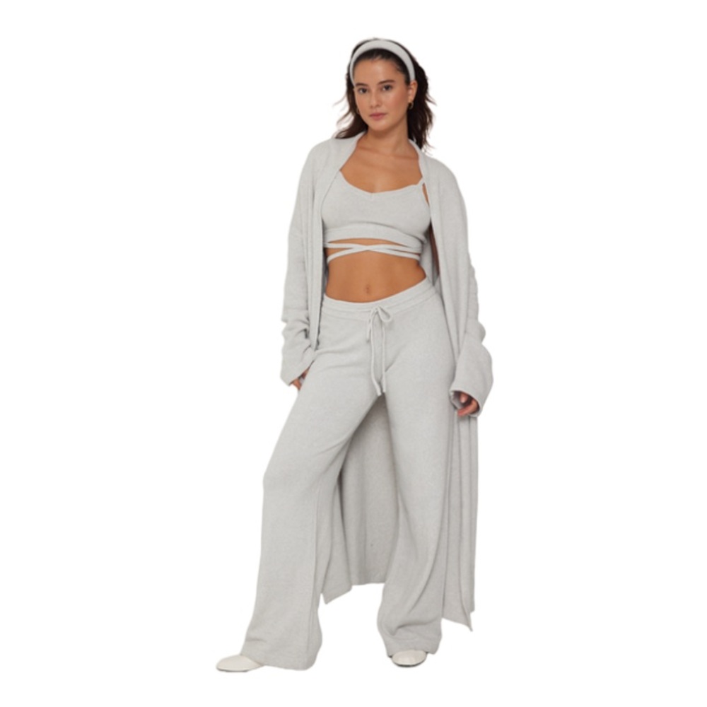 NEVER WORN - SET Active Jersey longline cardigan in the color BONE | XS/S